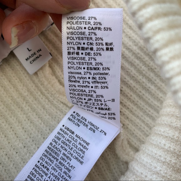 NWT The Drop Knit Shorts in Neutral Cream - Picture 11 of 13